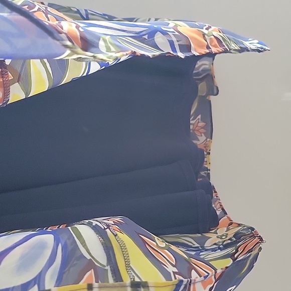 Nine West Cold Shoulder Print Mini Dress - Picture 7 of 8